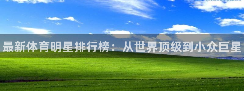 欧亿体育官方正版app集团：最新体育明星排行榜：从世界顶级到
