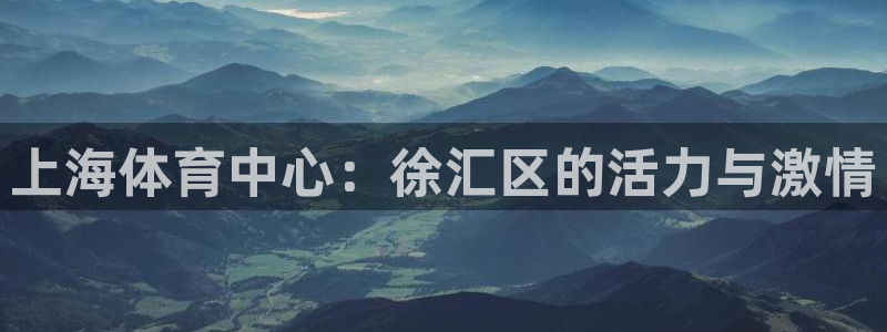 欧亿网址：上海体育中心：徐汇区的活力与激情